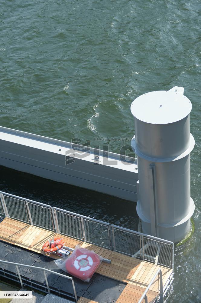 Preparation of The Bercy Site for The Opening of Swimming in The Seine - Paris