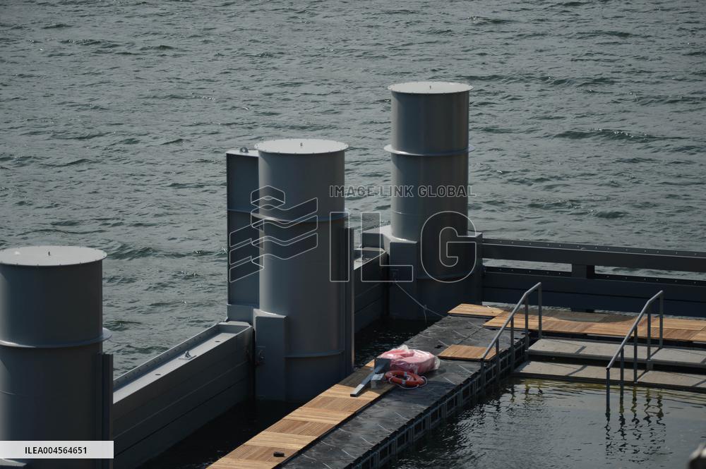 Preparation of The Bercy Site for The Opening of Swimming in The Seine - Paris