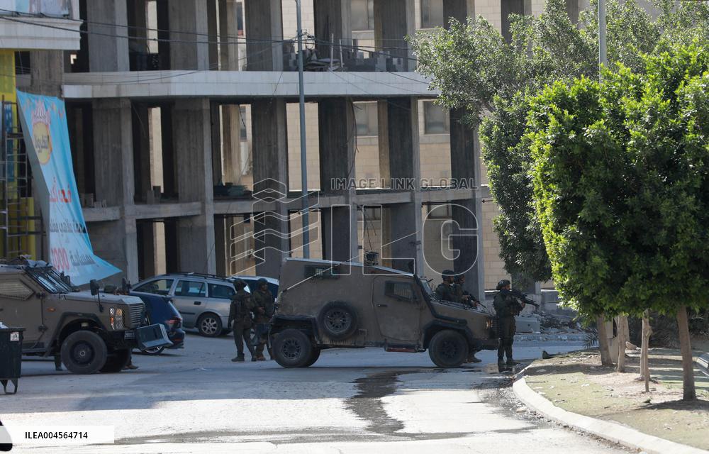 Israeli Soldier During Raid in Nablus