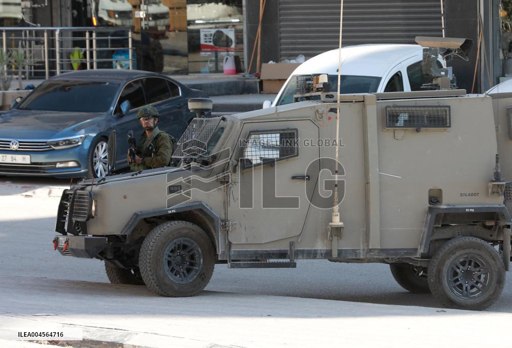 Israeli Soldier During Raid in Nablus