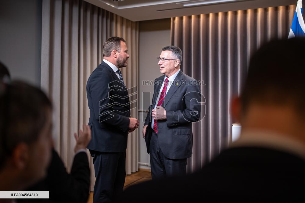 Press conference of Gideon Sa'ar and Margus Tsahkna