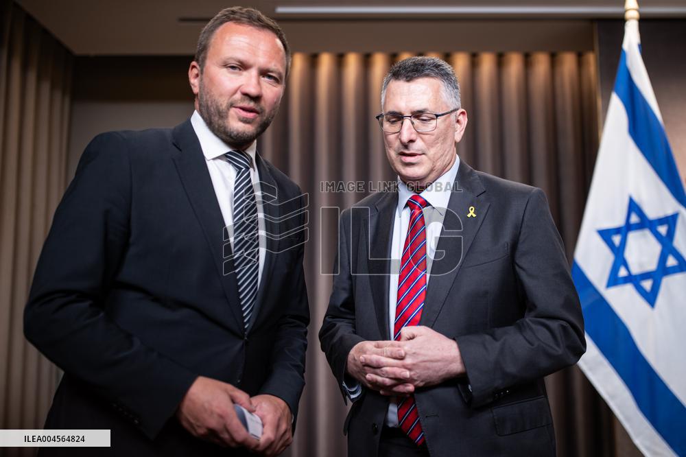 Press conference of Gideon Sa'ar and Margus Tsahkna