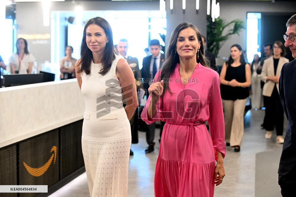 Queen Letizia At FAD Youth Foundation Meeting - Madrid