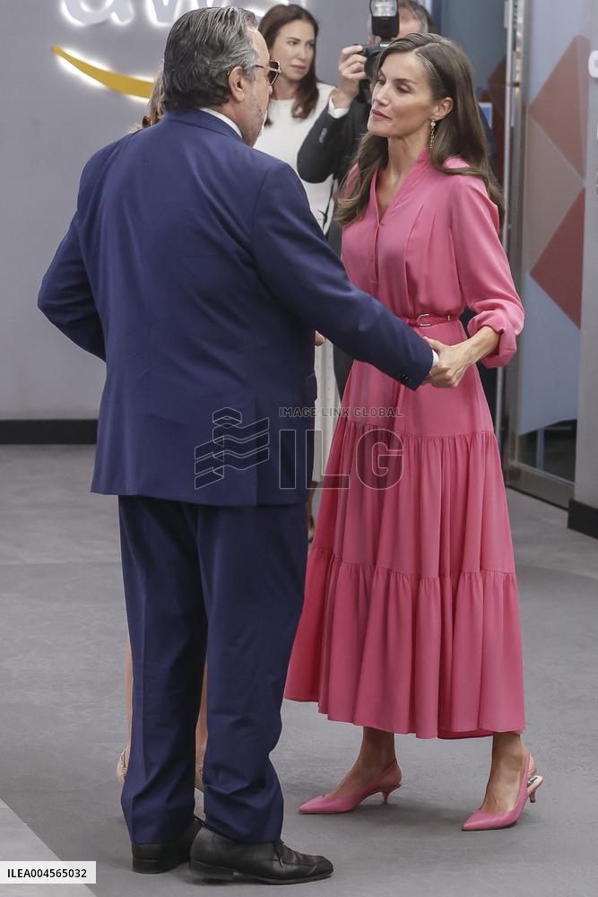 Queen Letizia At FAD Youth Foundation Meeting - Madrid