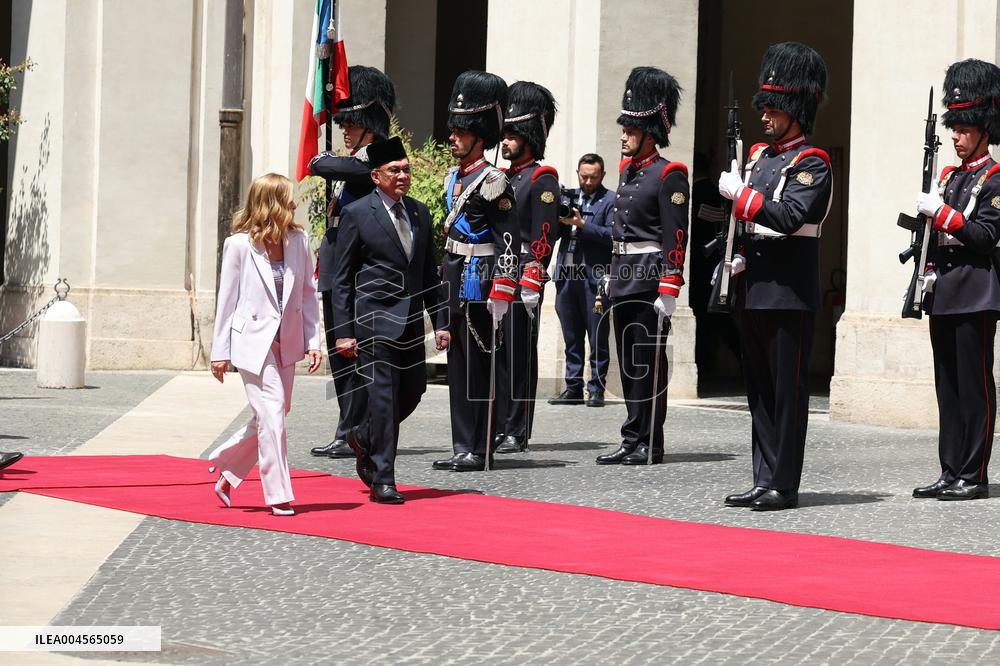 Meloni and Anwar Bin Ibrahim Meet in Rome - Italy