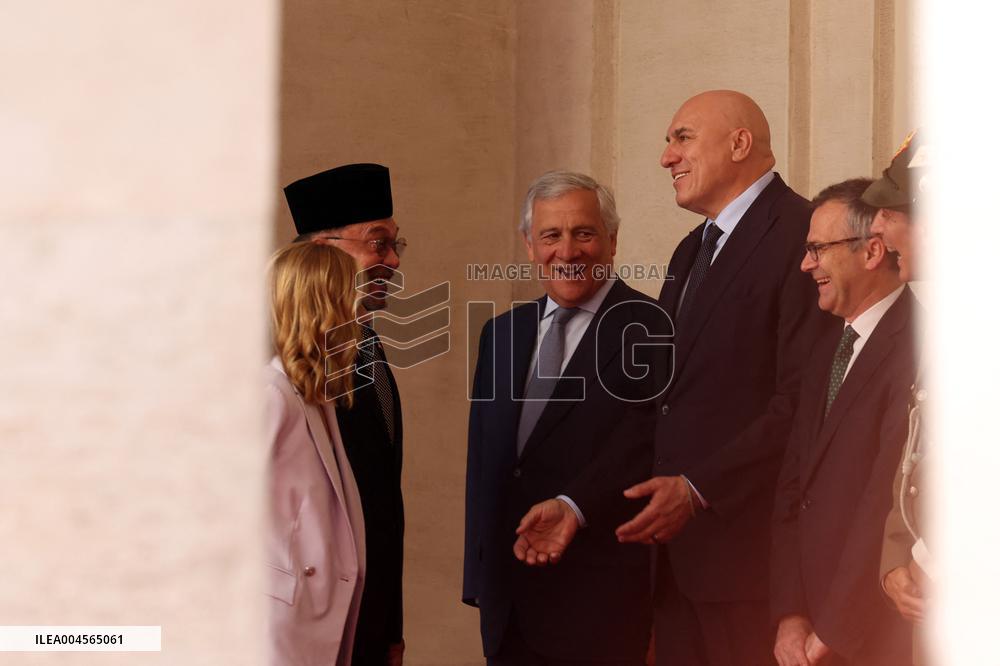 Meloni and Anwar Bin Ibrahim Meet in Rome - Italy