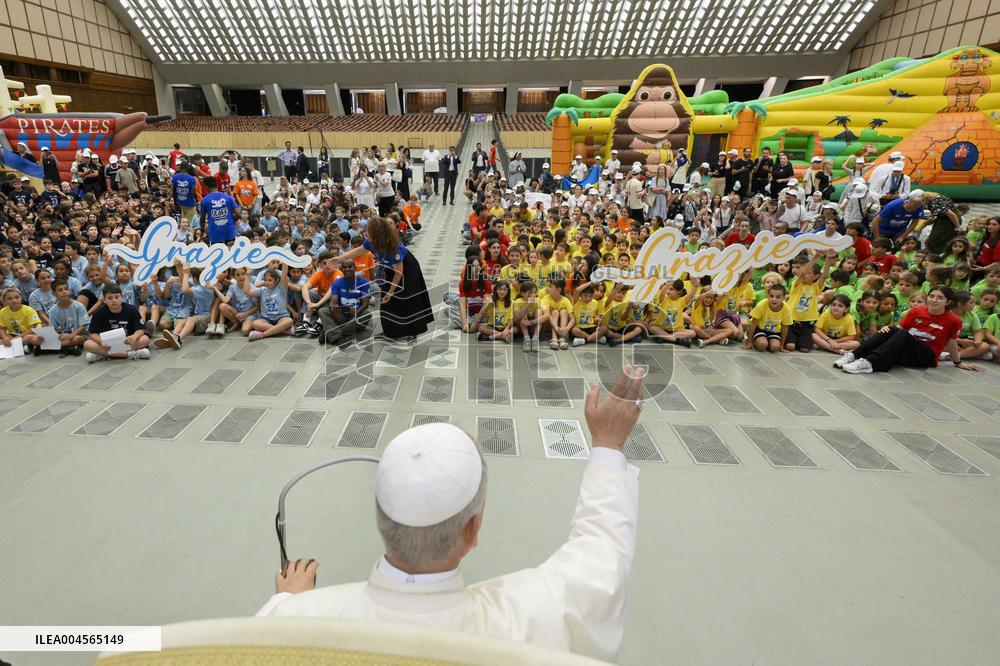 Pope Leo XIV Meets With Over 600 Children - Vatican