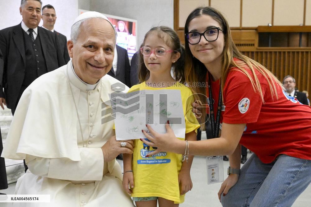 Pope Leo XIV Meets With Over 600 Children - Vatican
