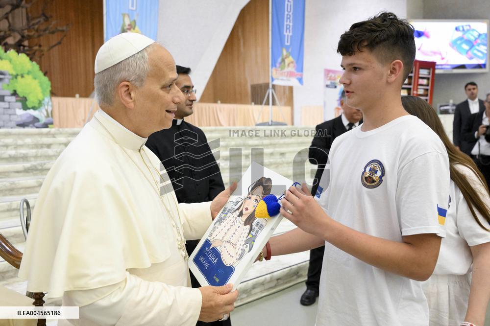 Pope Leo XIV Meets With Over 600 Children - Vatican