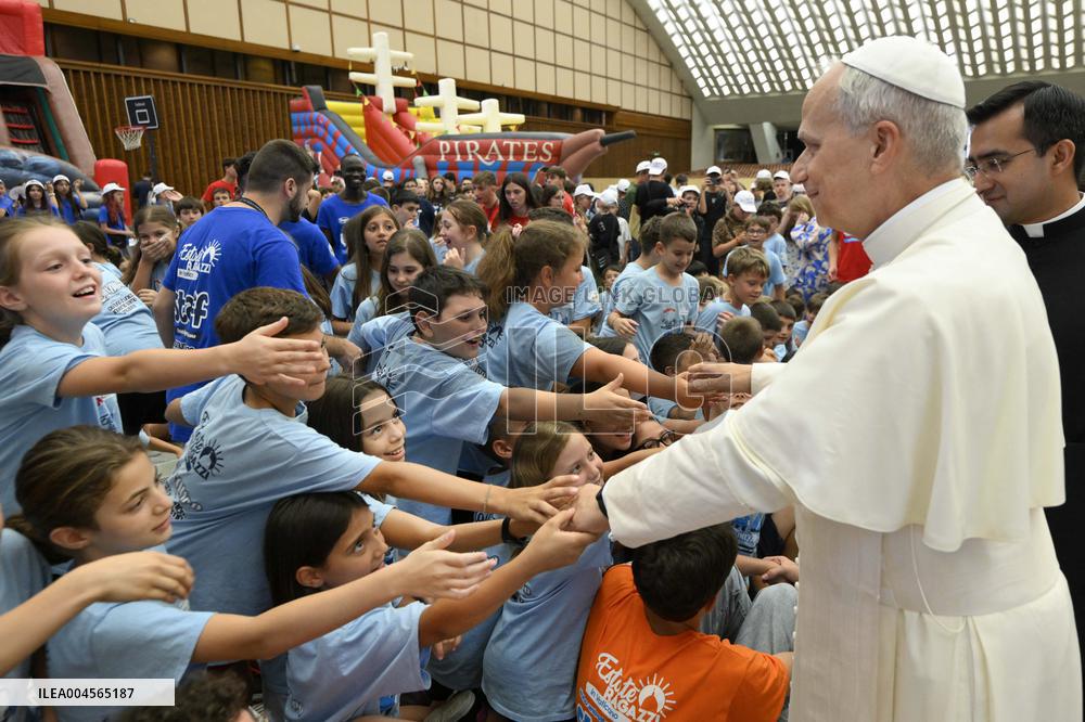 Pope Leo XIV Meets With Over 600 Children - Vatican