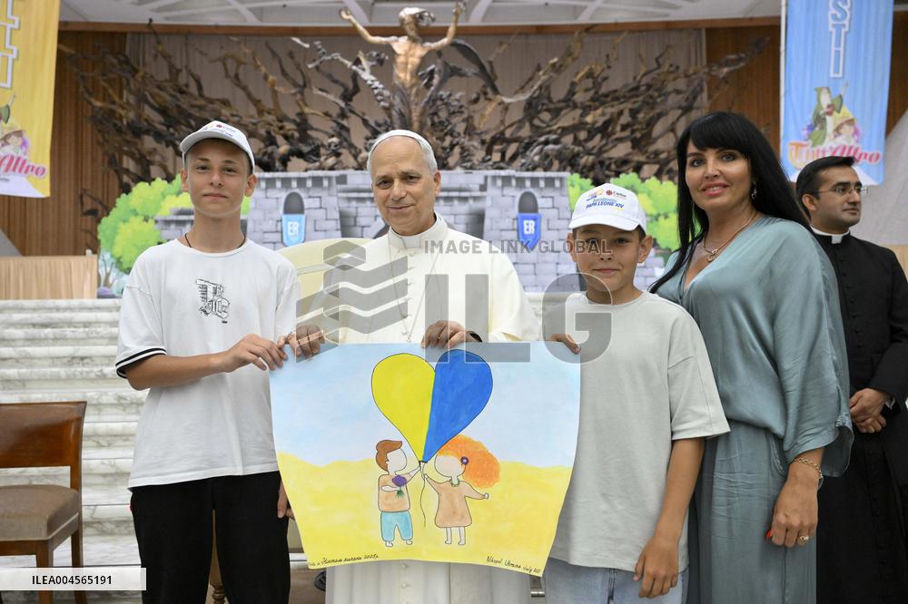 Pope Leo XIV Meets With Over 600 Children - Vatican