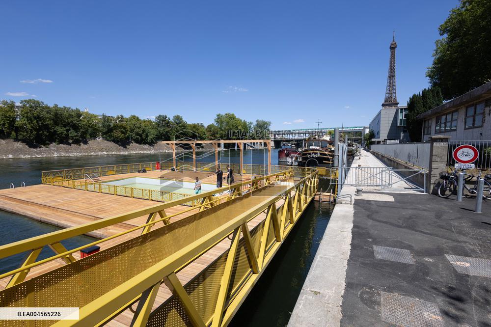 Construction of safe bathing area for swimming in the Seine - Paris RL