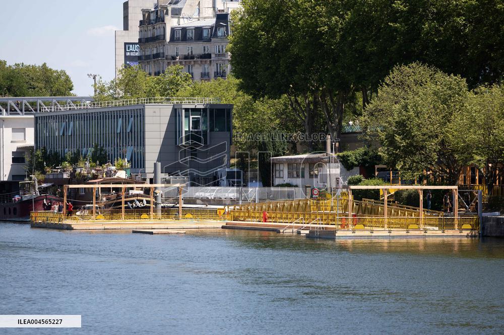 Construction of safe bathing area for swimming in the Seine - Paris RL