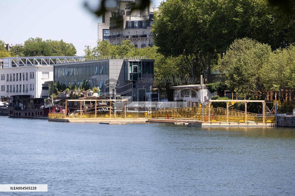 Construction of safe bathing area for swimming in the Seine - Paris RL