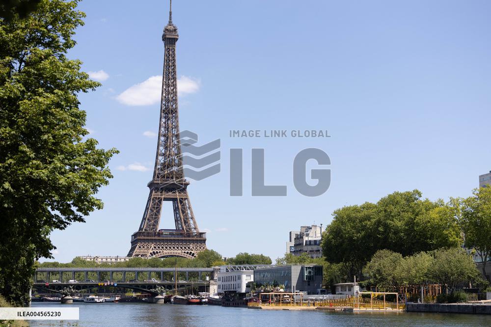 Construction of safe bathing area for swimming in the Seine - Paris RL