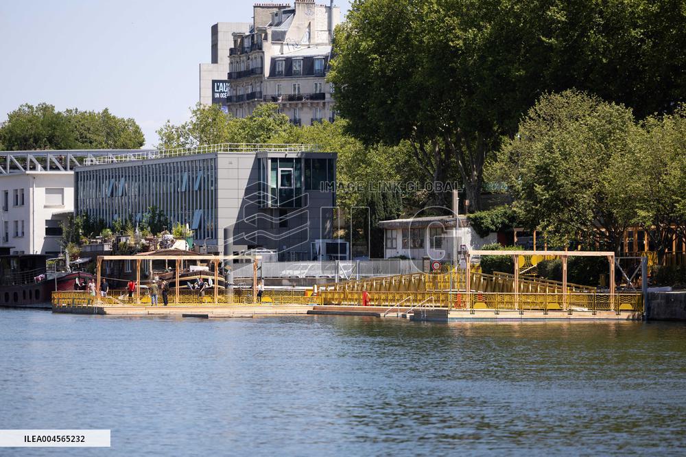 Construction of safe bathing area for swimming in the Seine - Paris RL