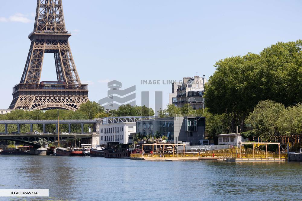 Construction of safe bathing area for swimming in the Seine - Paris RL