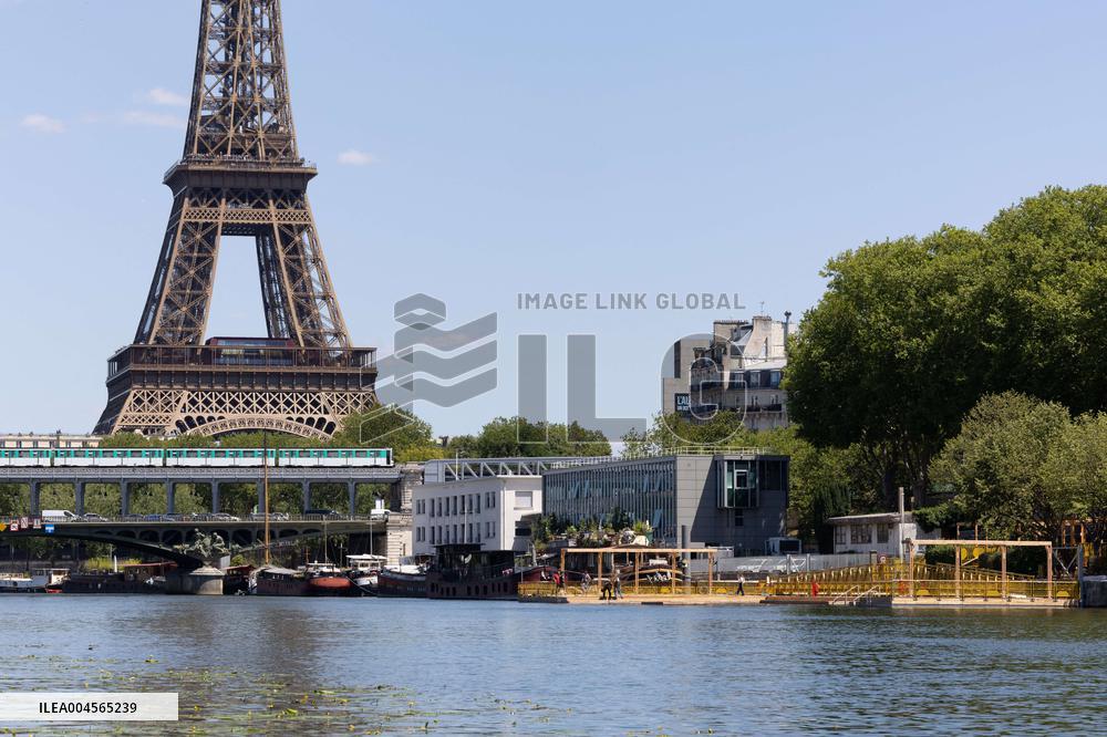 Construction of safe bathing area for swimming in the Seine - Paris RL