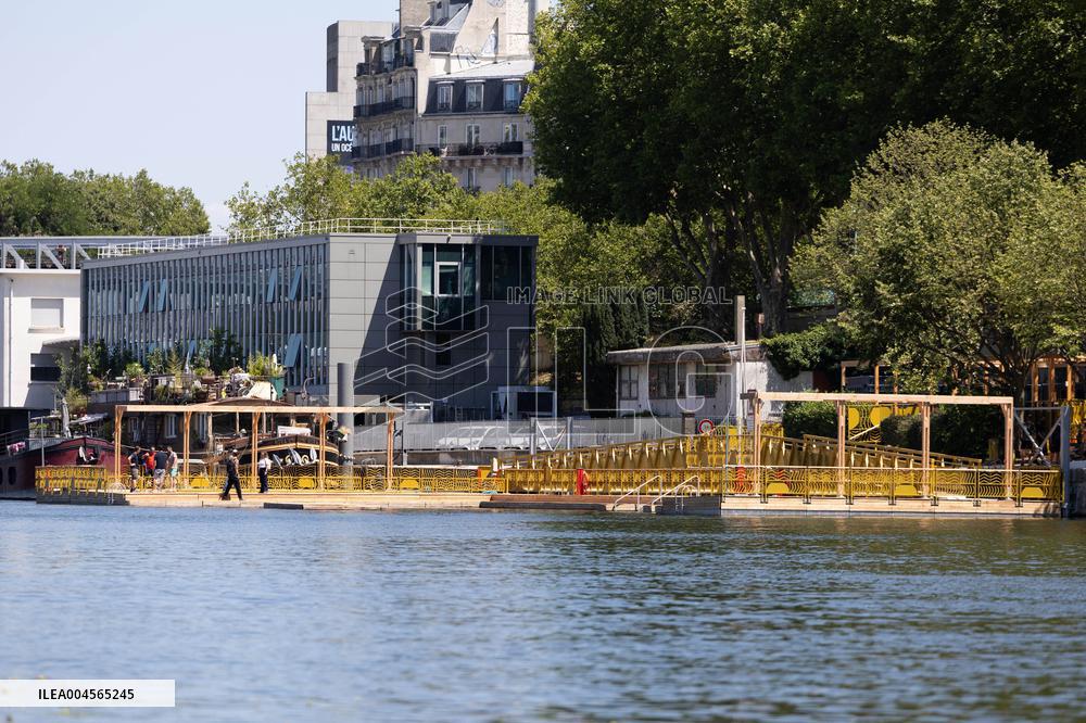 Construction of safe bathing area for swimming in the Seine - Paris RL