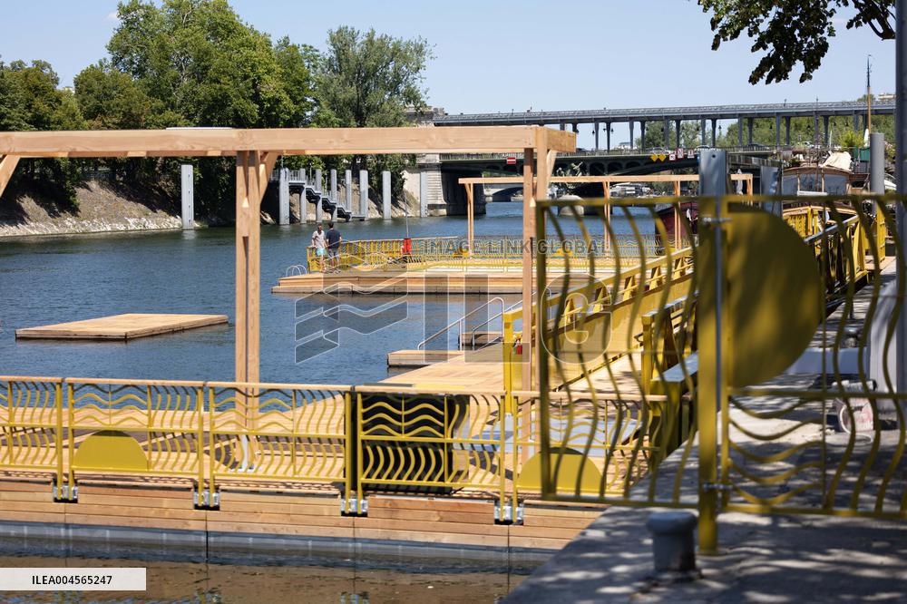 Construction of safe bathing area for swimming in the Seine - Paris RL