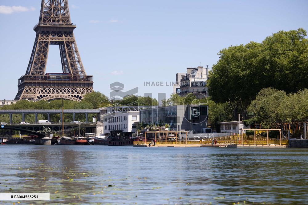 Construction of safe bathing area for swimming in the Seine - Paris RL