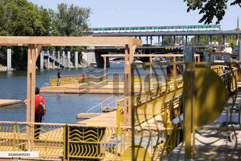 Construction of safe bathing area for swimming in the Seine - Paris RL