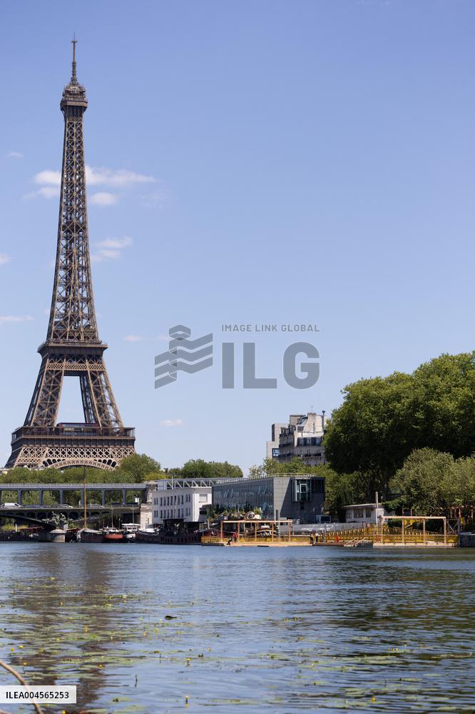 Construction of safe bathing area for swimming in the Seine - Paris RL