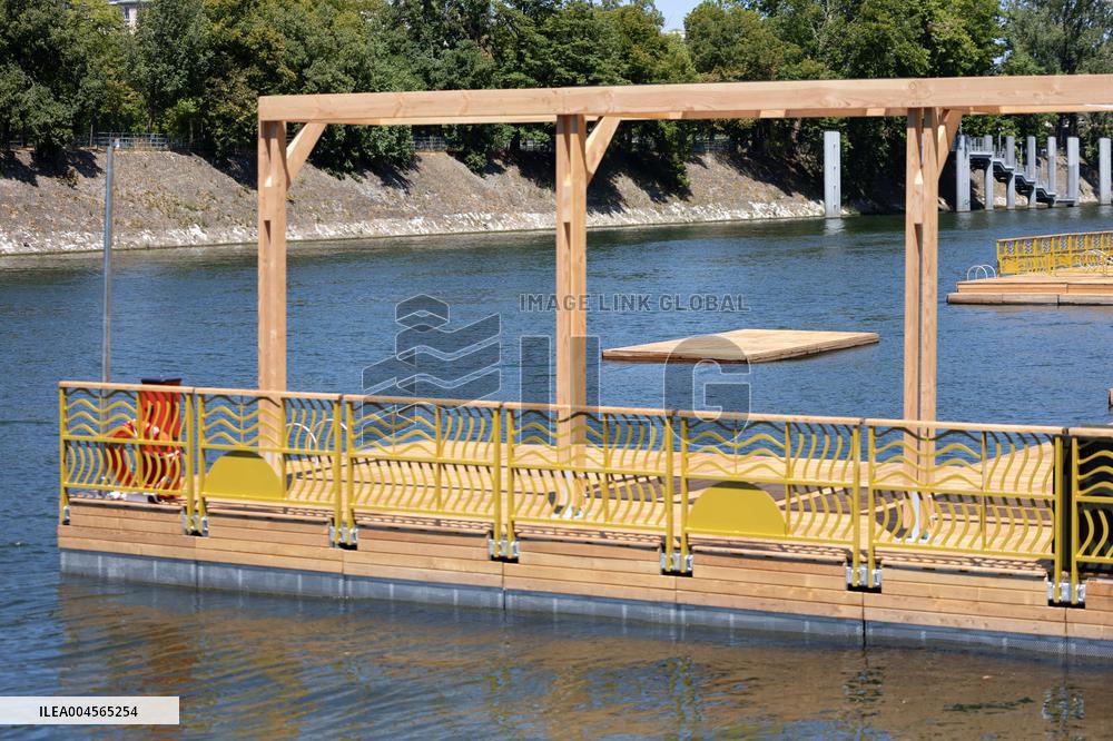 Construction of safe bathing area for swimming in the Seine - Paris RL
