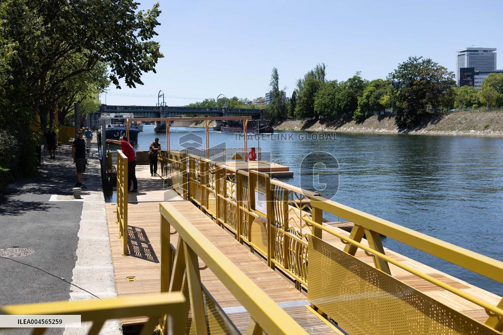 Construction of safe bathing area for swimming in the Seine - Paris RL