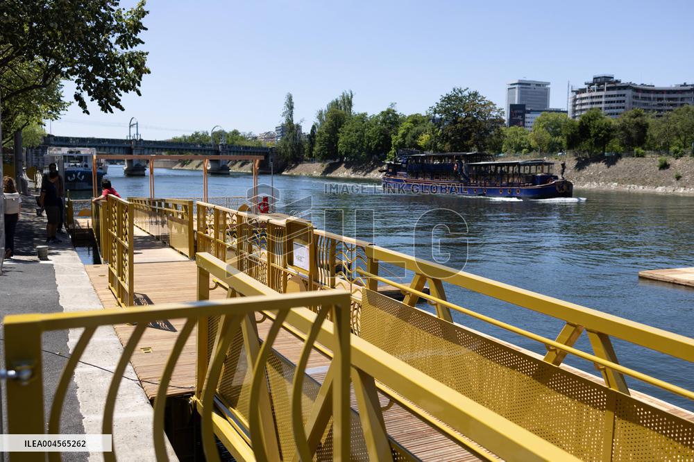 Construction of safe bathing area for swimming in the Seine - Paris RL
