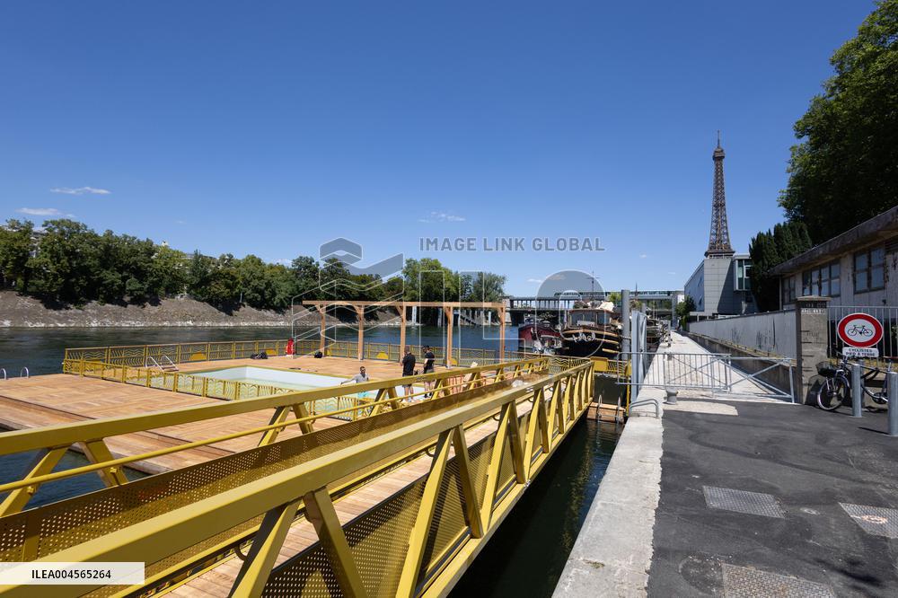 Construction of safe bathing area for swimming in the Seine - Paris RL
