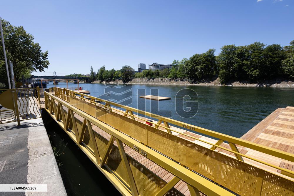 Construction of safe bathing area for swimming in the Seine - Paris RL