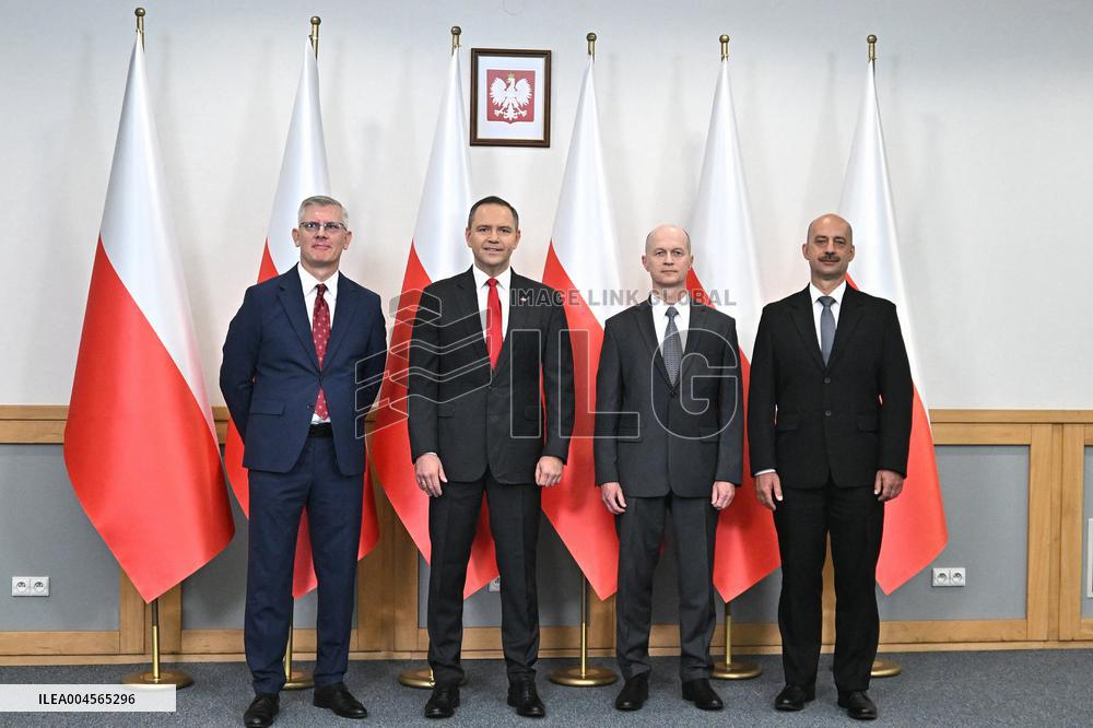 Polish President Elect Karol Nawrocki Press Conference - Warsaw