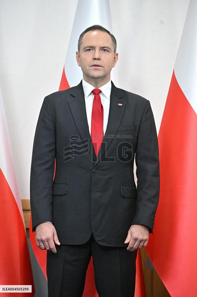 Polish President Elect Karol Nawrocki Press Conference - Warsaw