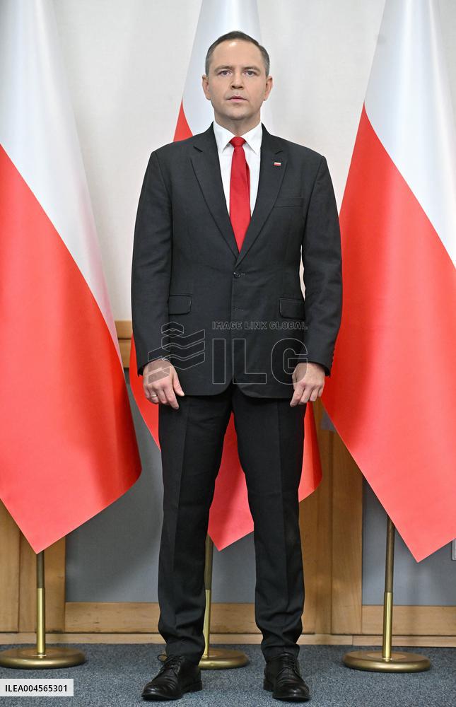 Polish President Elect Karol Nawrocki Press Conference - Warsaw