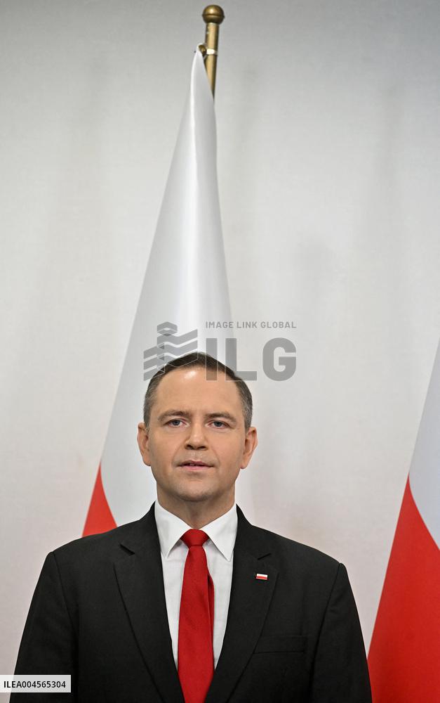 Polish President Elect Karol Nawrocki Press Conference - Warsaw