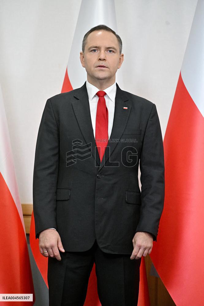 Polish President Elect Karol Nawrocki Press Conference - Warsaw