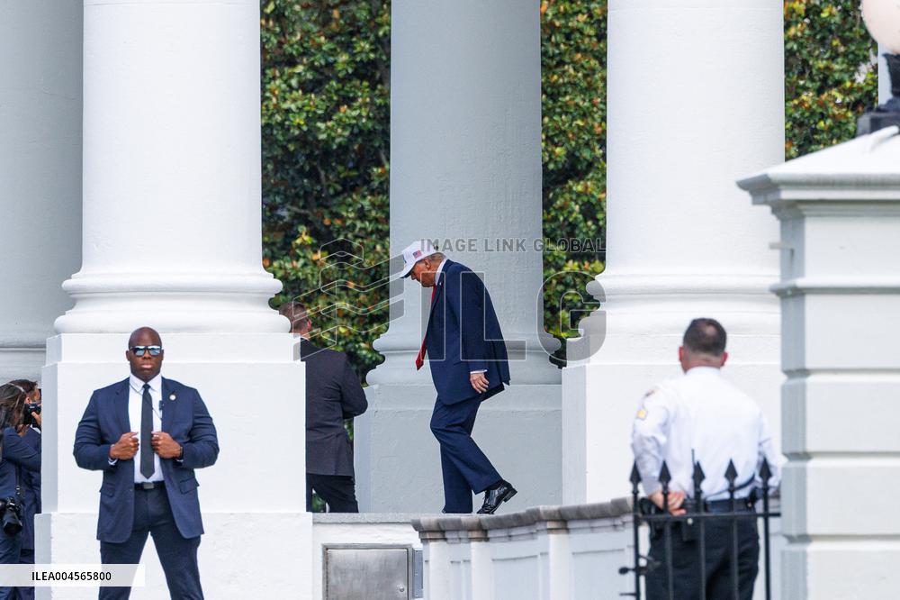 DC: President Donald Trump Departs White House for Iowa