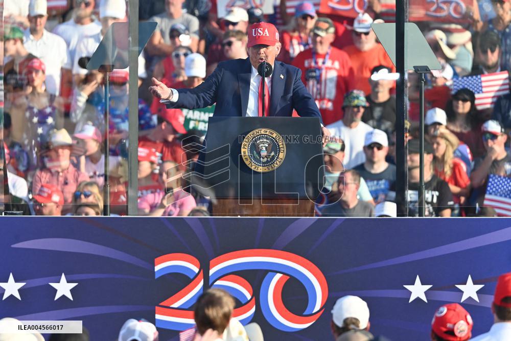 Trump participates in the Salute to America Celebration