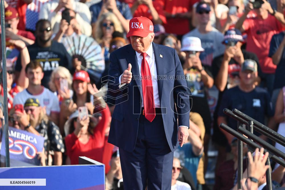 Trump participates in the Salute to America Celebration