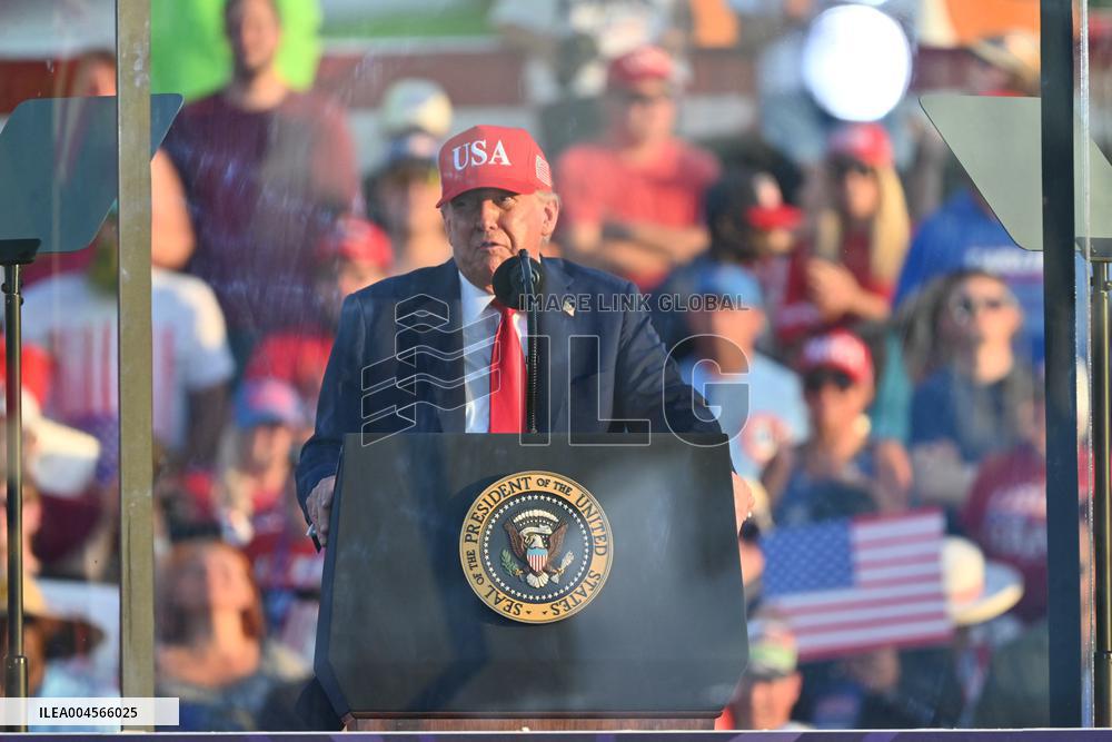 Trump participates in the Salute to America Celebration