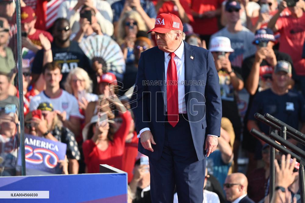 Trump participates in the Salute to America Celebration