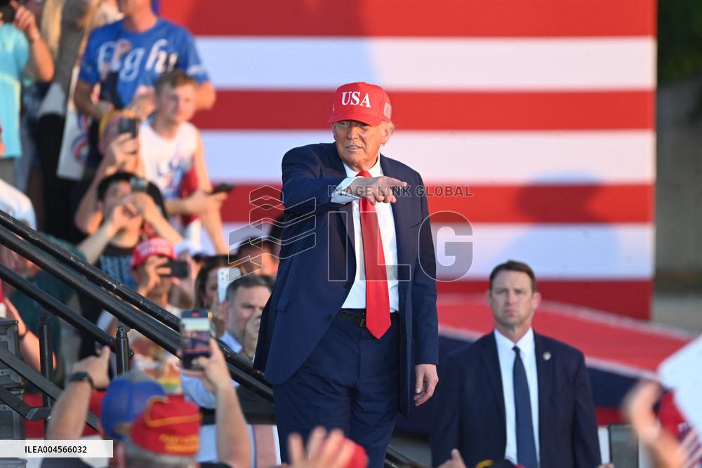 Trump participates in the Salute to America Celebration