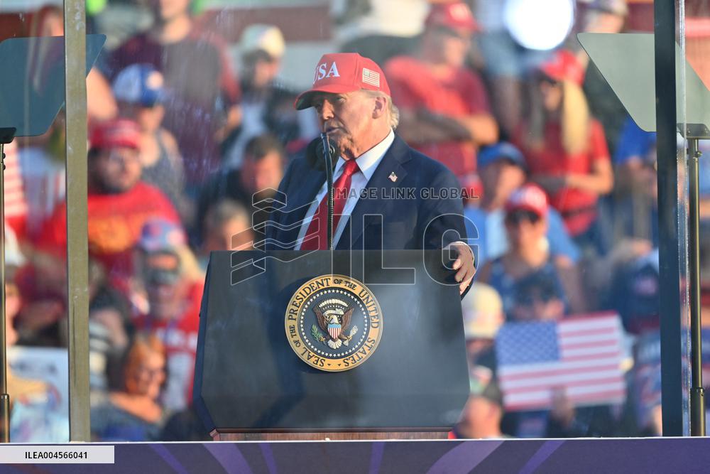 Trump participates in the Salute to America Celebration