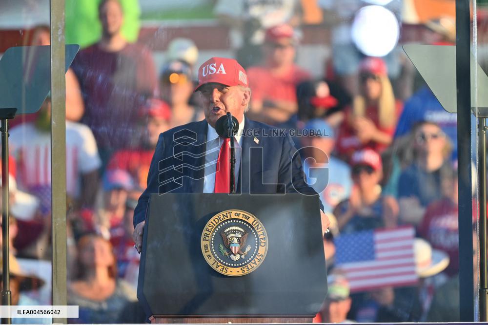 Trump participates in the Salute to America Celebration
