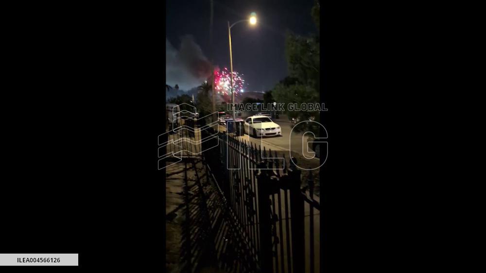US: Fireworks Spark Multi-Home Blaze in Pacoima, San Fernando Valley 2
