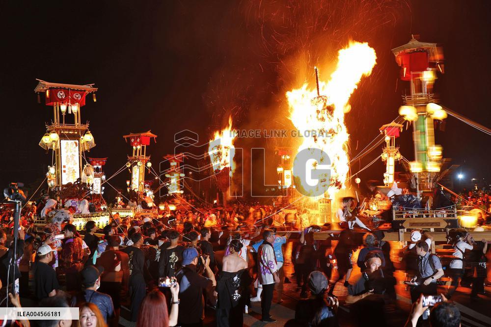Lantern festival in quake-hit central Japan town