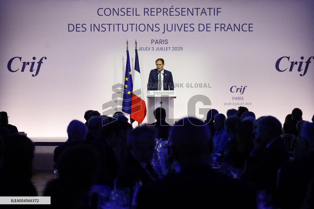 Annual Dinner of the CRIF - Paris