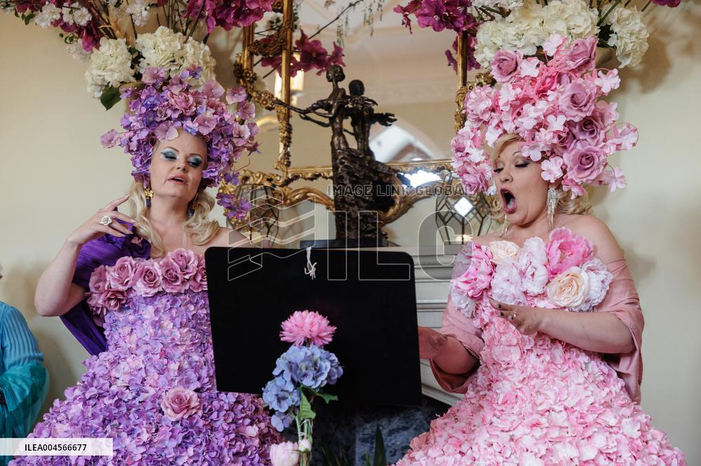 Opening of an art exhibition