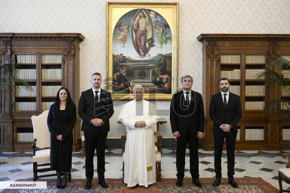 Pope Leo XIV Receives Montenegro PM - Vatican